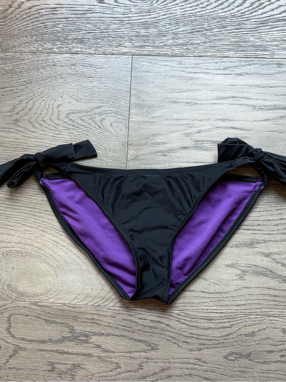 Xhilaration Black Tie-Side Bikini Bottom